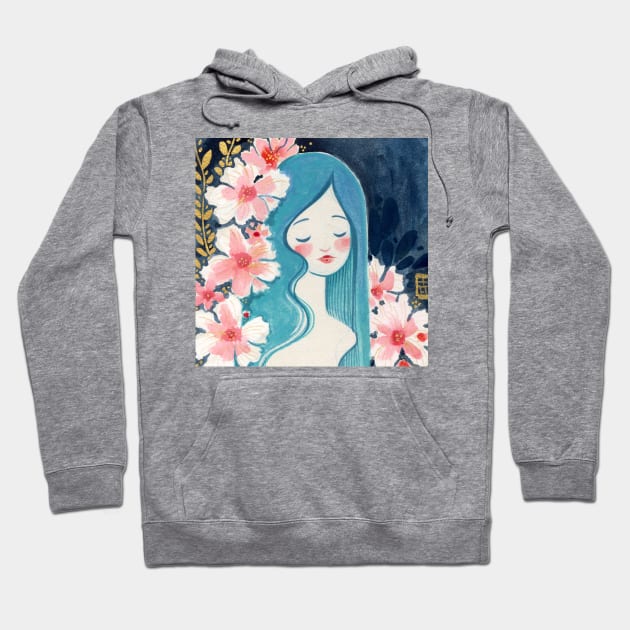 Cherry Blossoms Hoodie by Alina Chau